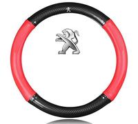 ARRYEDCN Auto Coprivolante, per Peugeot 207/207 CC/207 SW/Expert 2009-2023 Copri Volante Antiscivolo Traspirante Durevole Protezione Custodia Volante Auto 37-38cm,O