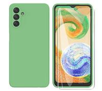 ARRYNN Custodia per Samsung Galaxy A04s / A13 5G Cover + Pellicola Protettiva Vetro Temperato,Liquid Silicone TPU Case Cover per Samsung Galaxy A04s / A13 5G - Verde