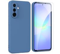 ARRYNN Custodia per Samsung Galaxy A36 5G (6.7") Cover + Pellicola Protettiva Vetro Temperato,Liquid Silicone TPU Case Cover per Samsung Galaxy A36 5G - Blu