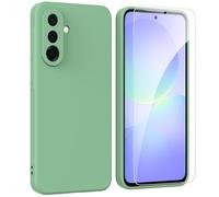 ARRYNN Custodia per Samsung Galaxy A36 5G (6.7") Cover + Pellicola Protettiva Vetro Temperato,Liquid Silicone TPU Case Cover per Samsung Galaxy A36 5G - Verde