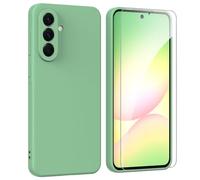 ARRYNN Custodia per Samsung Galaxy A56 5G (6.7") Cover + Pellicola Protettiva Vetro Temperato,Liquid Silicone TPU Case Cover per Samsung Galaxy A56 5G - Verde
