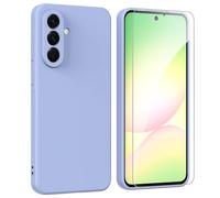 ARRYNN Custodia per Samsung Galaxy A56 5G (6.7") Cover + Pellicola Protettiva Vetro Temperato,Liquid Silicone TPU Case Cover per Samsung Galaxy A56 5G - Viola2