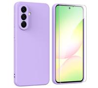 ARRYNN Custodia per Samsung Galaxy A56 5G (6.7") Cover + Pellicola Protettiva Vetro Temperato,Liquid Silicone TPU Case Cover per Samsung Galaxy A56 5G - Viola