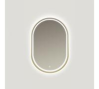 Ars Longa Eclisse specchio 60x90 cm ovale con illuminazione oro LED-ECLISSE6090-Z