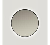 Ars Longa Lumio specchio 80x80 cm rotonda con illuminazione nero LED-LUMIO80-C