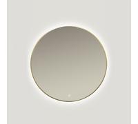 Ars Longa Lumio specchio 80x80 cm rotonda con illuminazione oro LED-LUMIO80-Z