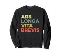 ARS Longa Vita Brevis Divertente Artista Arte Frase Latina Teatro Felpa