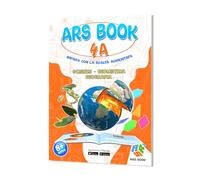 ARSchooInnovation ARS Book 4a. Libro in Realtà Aumentata di scienze, Geometria e Geografia. Bambini 8-12 Anni. Libro interattivo. App Inclusa.