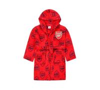 Arsenal F.C. Accappatoio ufficiale in pile con cappuccio per bambini, Rosso, 9-10 Years
