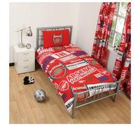 Arsenal F.C. Set copripiumino singolo ufficiale unisex Arsenal, multicolore, per letto singolo