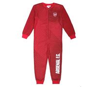 Arsenal F.C. Tutina da bambino, pigiama tutto in uno, età 7-14 anni, Rosso, 11-12 Years