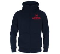 Arsenal FC Felpa con Cappuccio e Zip Intera Pile Ragazzi (GF213)