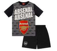 Arsenal FC Pigiama corto ufficiale per bambini da 12 a 13 anni, colore: nero