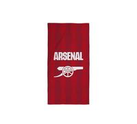 CHARACTER WORLD Asciugamano ufficiale Arsenal FC | Super morbido al tatto, design Lightning Football Club | Perfetto per casa, bagno, spiaggia e piscina | Taglia unica 75 cm x 150 cm | 100% cotone