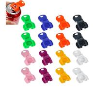 Arsey Apriscatole per bevande, facile apertura ad anello in plastica, protezione per unghie, universale, 16 pezzi