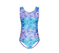 Arshiner Costume da bagno intero da bambina, con schiena scoperta, alla | Costume da bagno intero elastico, costume da bagno hawaiano, primavera ed estate, vacanze, lezioni di nuoto, 4-12 anni