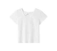 Arshiner Ragazza T-Shirts Indietro Traforo Papillon Bambini Estiva Cotone Maniche Corte Moda Casual Collo Rotondo Maglietta Carino T-Shirts per Ragazze 9-10 Anni Bianco