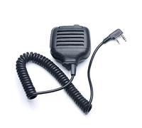 ARSMI 2 Pin K Tipo PTT. Altoparlante Mic KMC17. Walkie Talkie Si Adatta for Kenwood TK-208 TK-220 TK-240 Adatto for Baofeng. UV-5R 888S UV-82 UV-T8 Hyt Microfono walkie-Talkie (Color : Black)