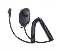 ARSMI Microfono portatile Mini Radio a due vie compatibili for Kenwood TK3107 TK3207 TK3307. Compatibile for BAOFENG. UV5R UV6R BF888S BF777S microfono walkie-talkie (Color : Black)