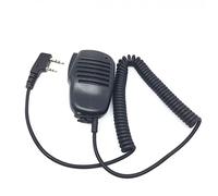 ARSMI Mini-handmikrofon kompatibel for kenwood TK3107 TK3207 TK3307. Kompatibel for compatibile for BAOFENG UV5R UV6R BF888S. microfono walkie-talkie (Color : Black)