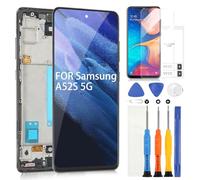 ARSSLY AMOLED Schermo per Samsung Galaxy A52s 5G A528B LCD Display Digitizer Touch Schermo Ricambio Assembly con Strumenti, per A528B A528B/DS A528N 6.5" (Supportare l'impronta Digitale)