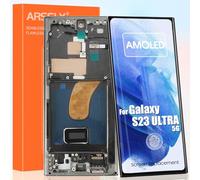 ARSSLY AMOLED Schermo per Samsung Galaxy S23 Ultra 5G LCD Display per Samsung S23 Ultra 2023 6.8" SM-S918U SM-S918U1 Touch Screen Digitizer Assembly con Strumenti (Verde con Cornice, US Version)