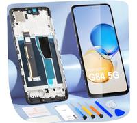 ARSSLY Display LCD per Moto G84 5G Schermo LCD per Motorola Moto G84 5G XT2347 XT2347-1 XT2347-2 6,5" Schermo di Ricambio Touchscreen Digitizer Assembly con Kit di Riparazione (Nero, Senza Impronte)