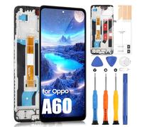 ARSSLY Display LCD per Oppo A60 Schermo di Ricambio per Oppo A60 CPH2631 LCD Schermo di Ricambio per Oppo A60 Touch Digitizer Assemblato Riparazione Kit (Nero con Telaio)