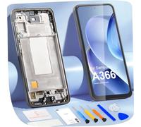 ARSSLY Display LCD per Samsung A36 5G Display LCD per Galaxy A36 5G A366E A366E/DS A366B Schermo di Ricambio Digitalizer Touchscreen Assembly con Riparazione (Nero Incell, senza impronta)