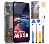 ARSSLY Display LCD per Samsung A55 5G Schermo di Ricambio per Samsung Galaxy A55 5G SM-A556B SM-A556E LCD Display Digitalizer Touch Screen Assembly con Strumenti, Nero con Cornice