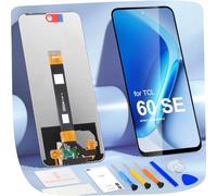 ARSSLY Display LCD per TCL 60 SE / 60 5G / 60R / 605 LCD Display per TCL 60 SE T517H 6,7 pollici LCD Display Schermo di Ricambio Touch Digitalizer Assembly con Riparazione Kit, Nero
