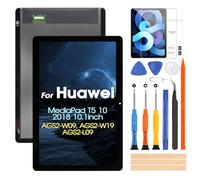 ARSSLY Display per Huawei MediaPad T5 10 LCD Display per Huawei MediaPad T5 AGS2-L09 AGS2-W09 AGS2-L03 AGS2-W19 Touch Screen Digitizer Assembly Kit di Riparazione (Nero)