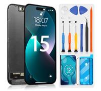 ARSSLY Incell Display LCD per iPhone 15 LCD Schermo di Ricambio per iPhone 15 A2846 A3089 A3092 A3090 6.1" LCD Schermo di Ricambio 3D Touch Touch Digitizer Assembly Riparazione Kit (nero)