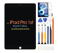 ARSSLY LCD Display per iPad Pro 9,7 A1673 A1674 A1675 2016 Generazione Schermo Digitizer Touch Screen Pannello Vetro Sostituzione Assembly con Riparazione Kit (Nero,9,7")
