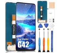 ARSSLY LCD Display per Motorola Moto G42 Schermo per Moto G42 XT2233 Touch Screen Digitizer Full Assembly con Riparazione Kit (Nero Senza Cornice, 6.4")