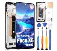ARSSLY LCD Display per Xiaomi Poco X6 PRO 5G, Schermo per Poco X6 PRO 5G 2311DRK48G 2311DRK48I, Touch Screen Digitizer Full Assembly con Riparazione Kit (6,67", Nero con Cornice)