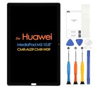 ARSSLY LCD Schermo per Huawei MediaPad M5 Display per Huawei CMR-AL09 CMR-W09 Digitizer Touch Schermo Sostituzione Assembly con Riparazione Kit (Nero,10,8")