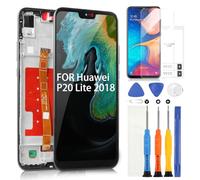 ARSSLY LCD Schermo per Huawei P20 Lite 2018 / Nova 3e Display per Huawei P20 Lite Ane-LX2 ANE-L22 Sostituzione dello Schermo Touch Screen Digitizer Full Assembly con Strumenti (Nero con Telaio)