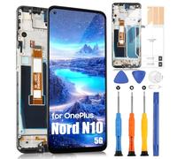 ARSSLY LCD Schermo per OnePlus Nord N10 5G LCD Display per Nord N10 5G BE2029 BE2025 BE2026 BE2028 Display Touch Screen Digitizer Ricambio Assembly + Riparazione Kit (Nero con Cornice)