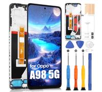 ARSSLY LCD Schermo per Oppo A98 5G, LCD Display per Oppo A98 5G CPH2529 6.72", Display Touch Screen Digitizer Ricambio Assembly + Riparazione Kit (Nero con Cornice)
