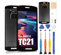 ARSSLY LCD Schermo per Zebra TC21 Sostituzione Schermo per Zebra TC21 / TC26 LCD Display per Zebra TC21 TC26 LCD Screen Touchscreen Digitazer Assembly con Riparazione Kit(Nero)