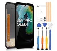 ARSSLY OLED LCD Schermo per Doogee S59 PRO Display per Doogee S59 PRO Digitizer Touch Schermo Sostituzione Assembly con Strumenti(5,71",Nero)