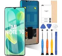 ARSSLY OLED LCD Schermo per Xiaomi Mi Note 10/Mi Note 10 PRO/Mi Note 10 Lite/Mi CC9 PRO M2002F4LG M1910F4 Display Digitazer Touch Screen Sostituzione Assembly con Strumenti(Nero,6,47")