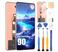 ARSSLY OLED Schermo per Honor 90 REA-AN00 Rea-NX9 LCD Display per Honor 90 5G Display Touch Screen Digitizer Ricambio Assembly + Riparazione Kit (Nero, Supporto Impronte Digitali)