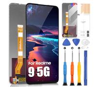 ARSSLY per OPPO Realme 9 5G RMX3474 LCD Display, per Realme 9 PRO 5G RMX3471 RMX3472 6,6" LCD Schermo Touchscreen Digitazer Assembly Sostituzione con Riparazione Kit(Nero)