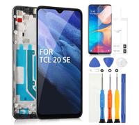 ARSSLY per TCL 20 SE Schermo LCD per TCL 20 SE LCD Display per T671E T671H T671F T671O Digitizer Touch Schermo Assembly con Strumenti(Nero con Cornice)