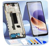 ARSSLY per Xiaomi Poco X5 PRO 4G/5G LCD Schermo per Poco X5 PRO 5G Schermo per Xiaomi Poco X5 PRO 22101320G 22101320I LCD Display Touch Digitizer Assembly + Riparazione, Nero con Cornice