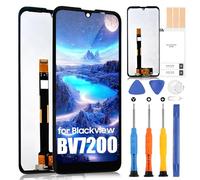 ARSSLY Schermo LCD per Blackview BV7200, Display BV7200 Touchscreen Digitazer Full Assembly Sostituzione Schermo con Riparazione Kit (Nero Senza Cornice)