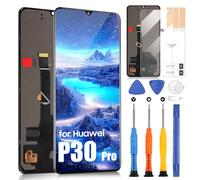 ARSSLY Schermo LCD per Huawei P30 Pro Schermo per Huawei P30 Pro VOG-L29 VOG-L09 VOG-AL00 LCD Display Touch Screen Digitizer Assembly Kit Riparazione (Nero, Incell, Not Support Impronte Digitali)
