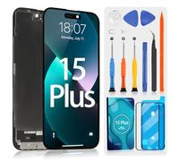 ARSSLY Schermo LCD per iPhone 15 Plus LCD Display per iPhone 15 Plus A2847 A3093 A3096 A3094 Schermo di Ricambio 3D Touch Screen Digitalizer Assembly con Riparazione, Nero Incell